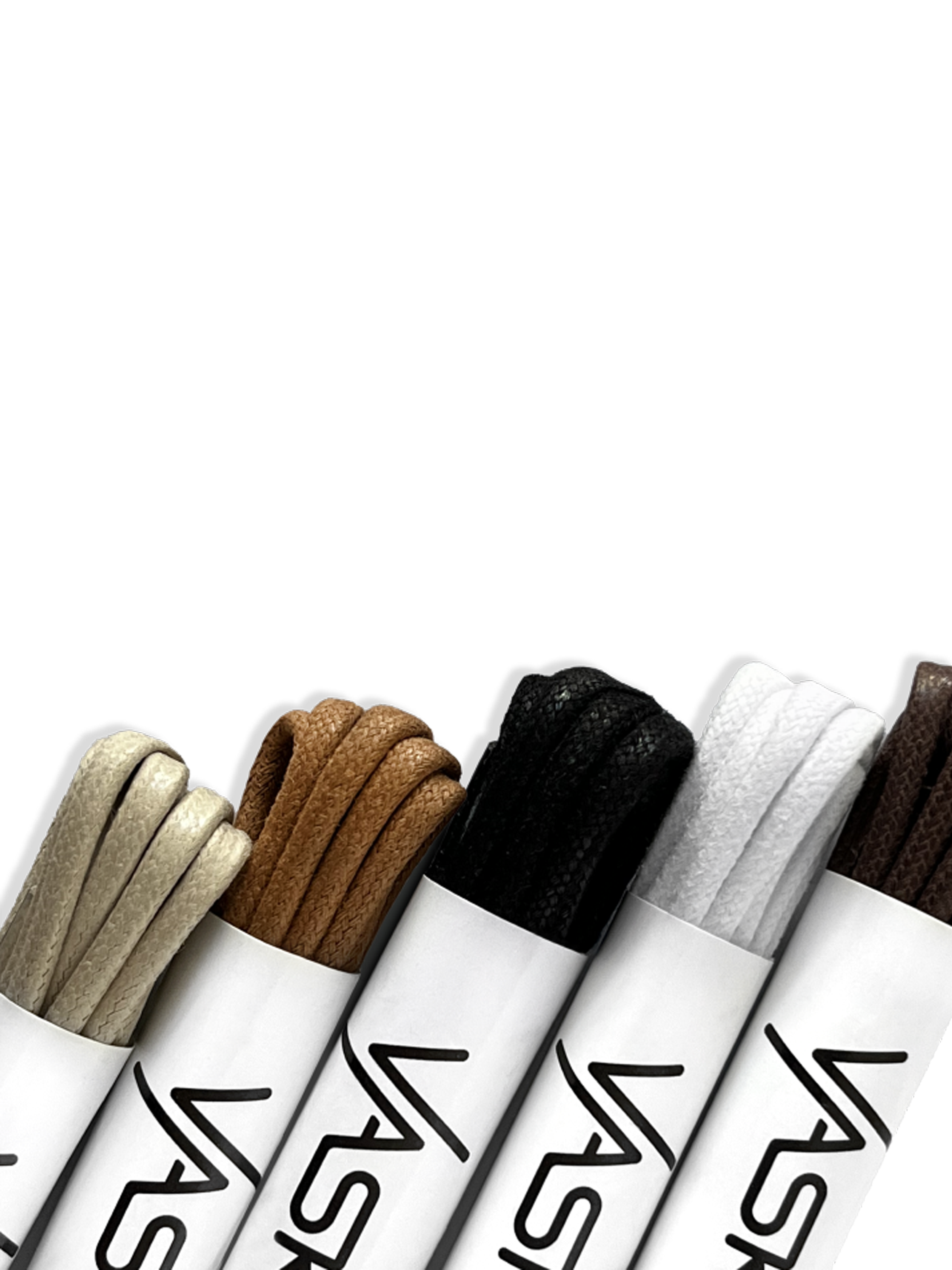 5 x Kulaté Voskované Tkaničky Neutrální