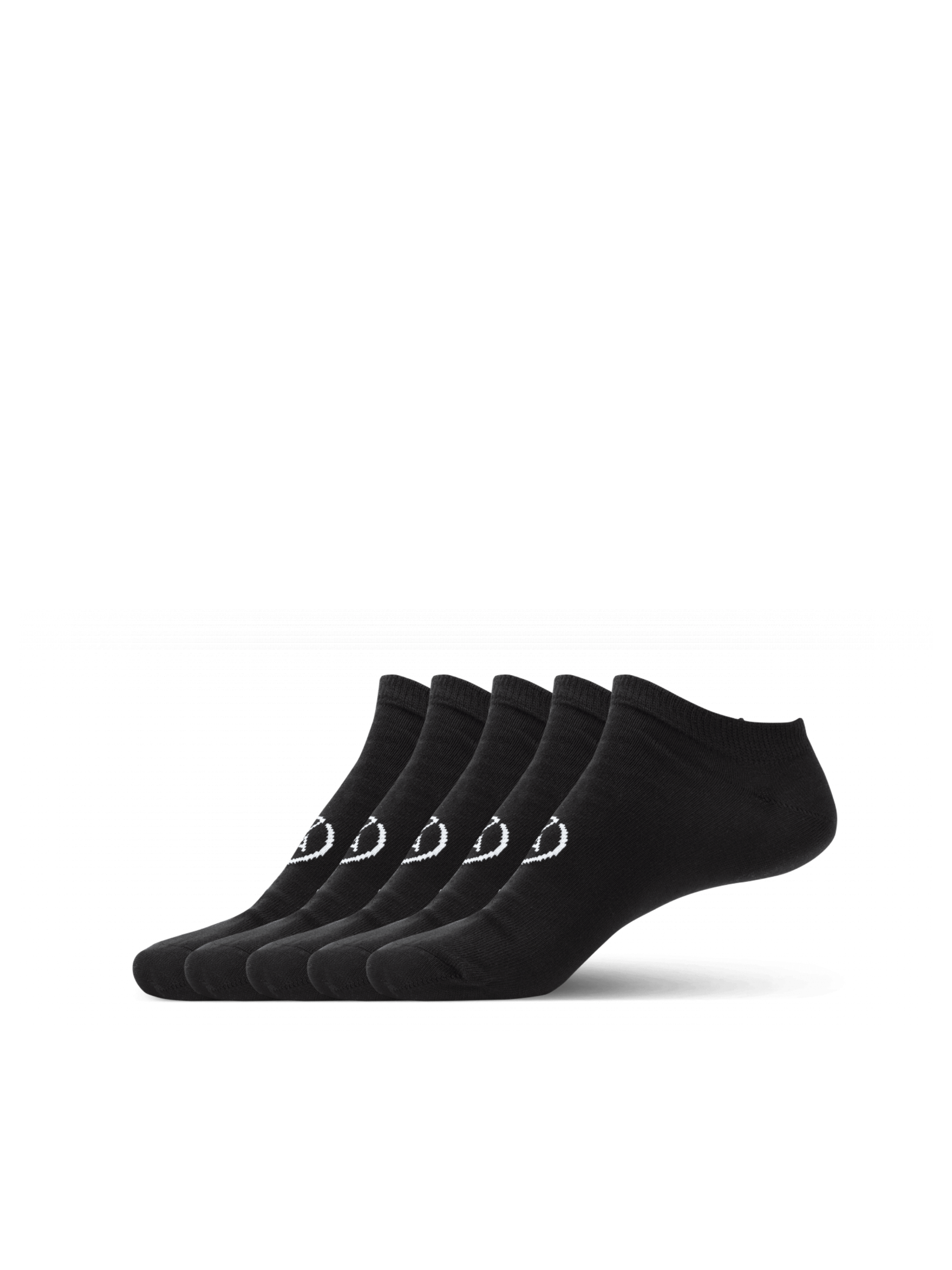 5 x Kotníkové Ponožky Černé